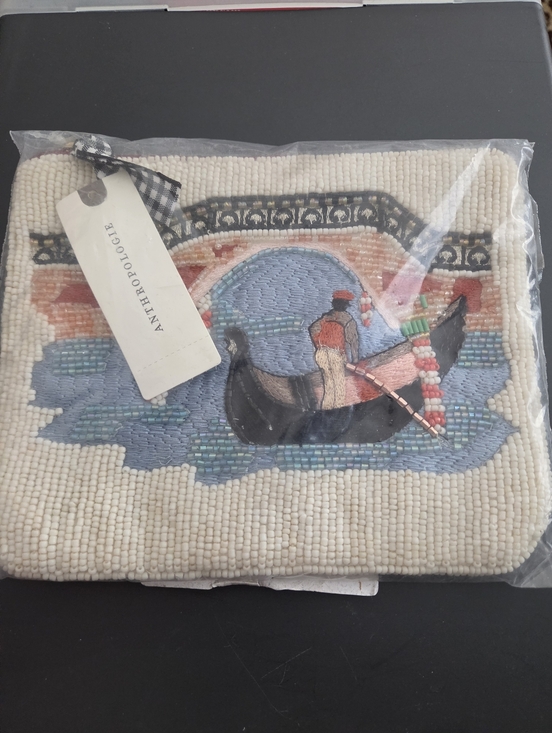 Anthropologie Handbags - NWT Anthropologie Beaded City Pouch/ Bag, City Edition In Venice